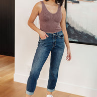 Judy Blue London Midrise Cuffed Boyfriend Jeans-Womens-Ave Shops-[option4]-[option5]-[option6]-[option7]-[option8]-Shop-Boutique-Clothing-for-Women-Online