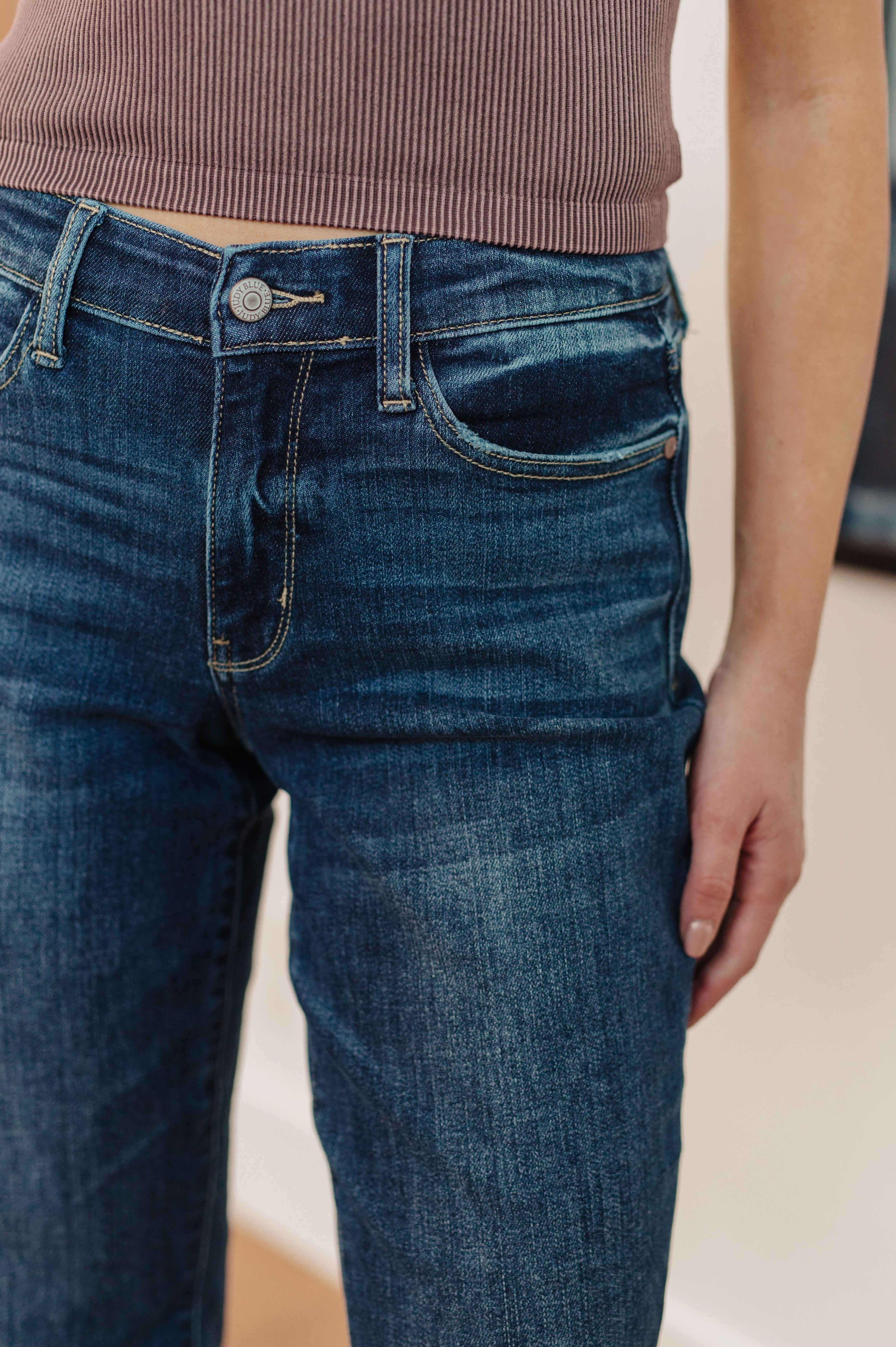 Judy Blue London Midrise Cuffed Boyfriend Jeans-Womens-Ave Shops-[option4]-[option5]-[option6]-[option7]-[option8]-Shop-Boutique-Clothing-for-Women-Online