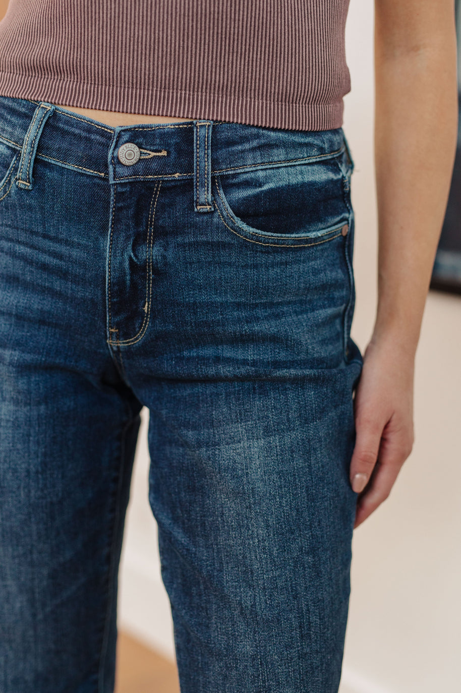 Judy Blue London Midrise Cuffed Boyfriend Jeans-Womens-Ave Shops-[option4]-[option5]-[option6]-[option7]-[option8]-Shop-Boutique-Clothing-for-Women-Online