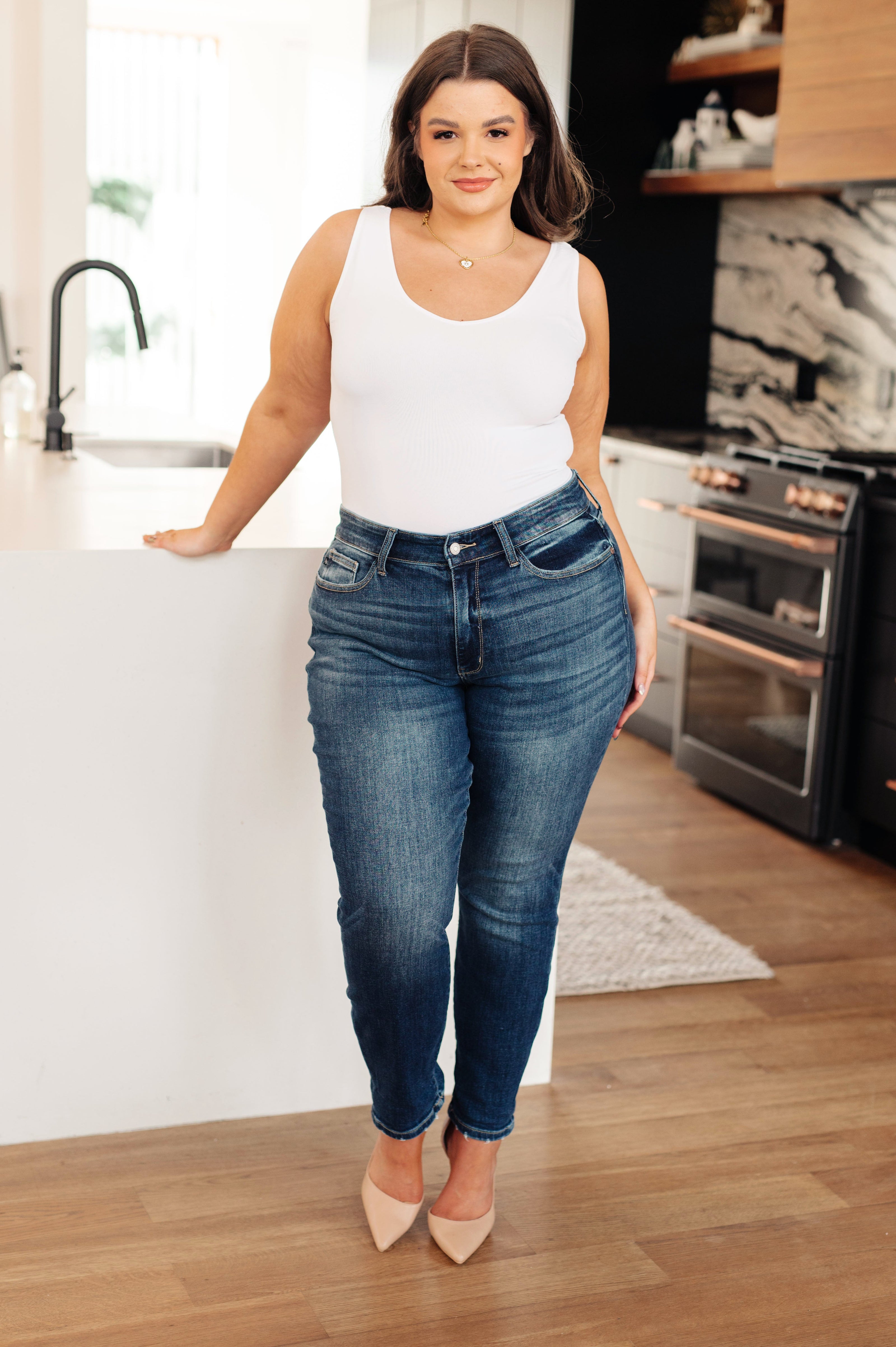 Judy Blue London Midrise Cuffed Boyfriend Jeans-Womens-Ave Shops-[option4]-[option5]-[option6]-[option7]-[option8]-Shop-Boutique-Clothing-for-Women-Online