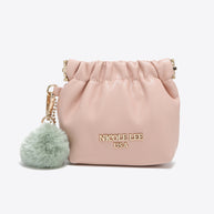 Nicole Lee USA Faux Leather Pouch-Trendsi-Soft Pink-One Size-[option4]-[option5]-[option6]-[option7]-[option8]-Shop-Boutique-Clothing-for-Women-Online